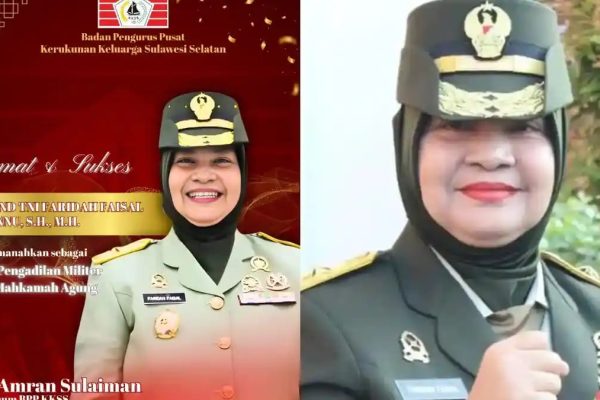 Brigjen Faridah Faisal Kepala Pengadilan Militer Utama (Kadilmiltama).